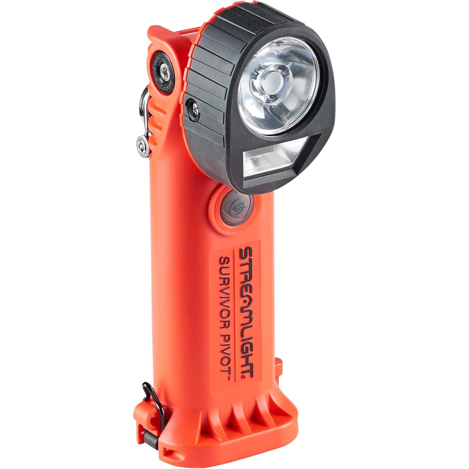 Streamlight - Survivor Pivot USB LED Flashlight with Magnet, 120/DC, 325 Lumens - Orange