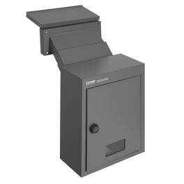 VEVOR - Through The Wall Drop Box, Heavy Duty Steel Through The Wall Mailbox with 2.8-7.9" 13" Combination Lock - Dark Gray