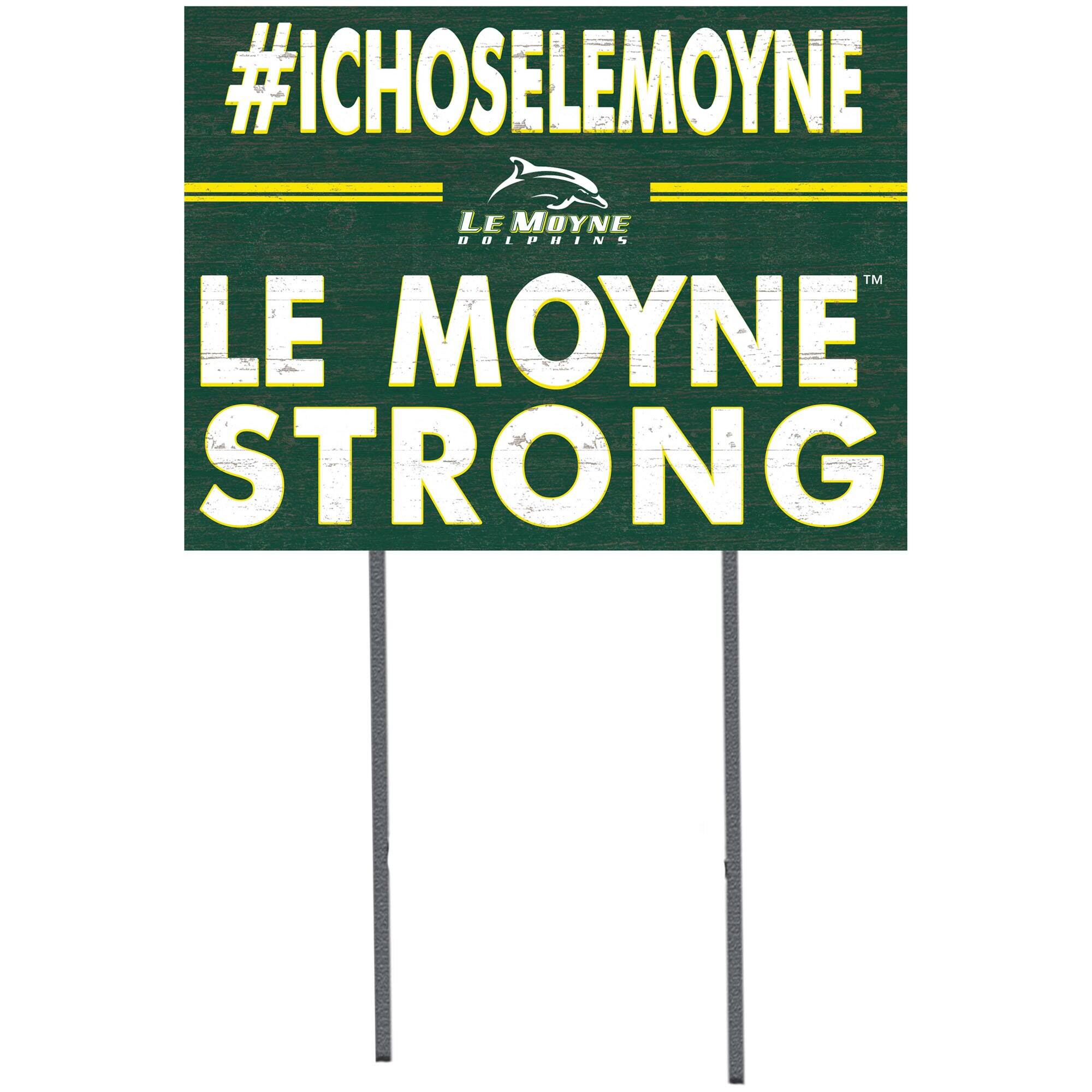 Le Moyne Dolphins 18" x 24" Yard Sign