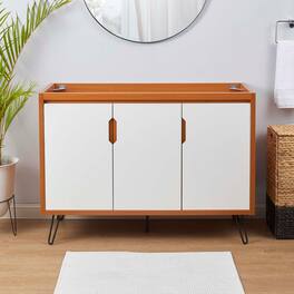 Modway - Energize Bathroom Cabinet Basin Not Included - Cherry White