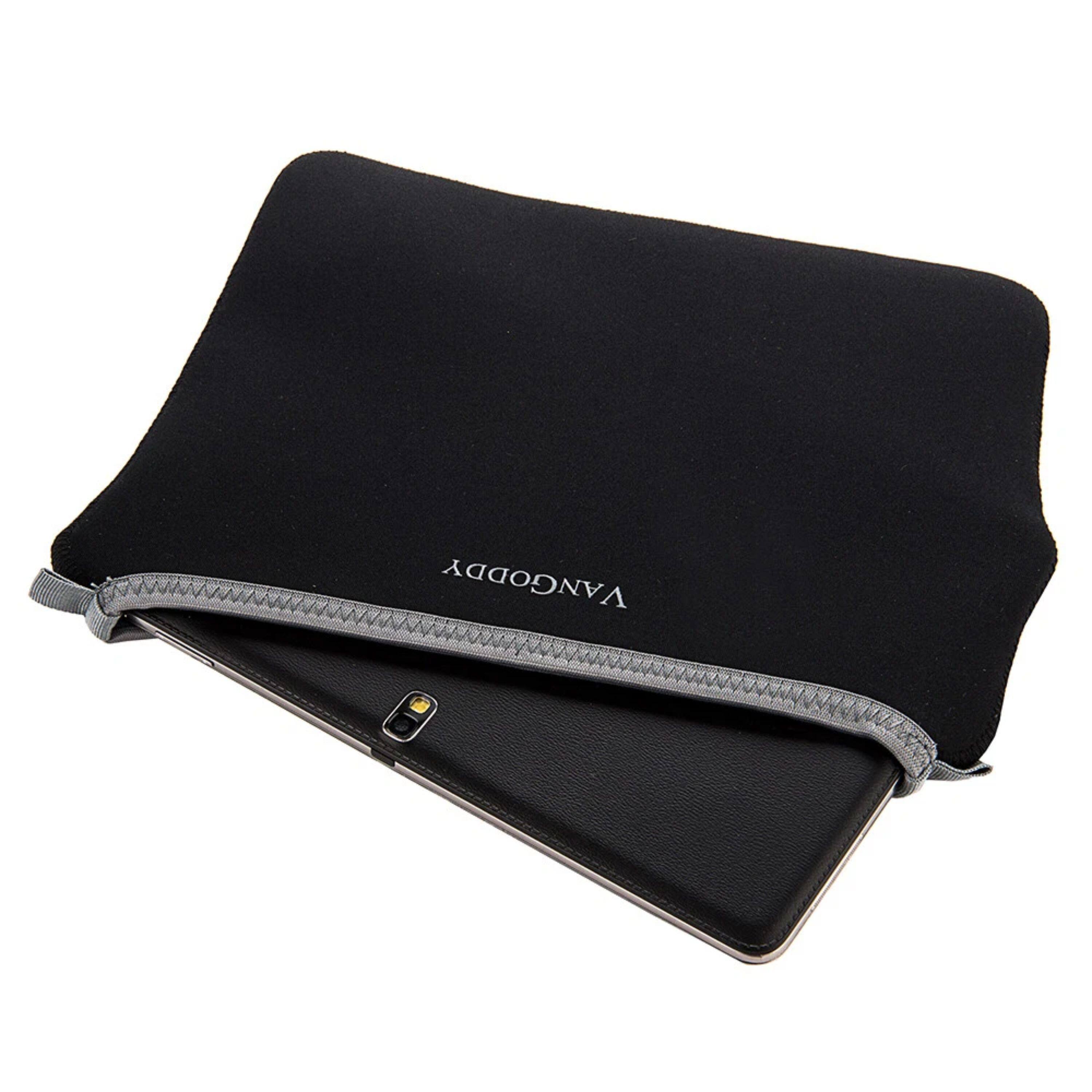 Angle. Kitcheniva - Slim Neoprene Tablet Sleeve Pouch Case For 11" iPad - Black.