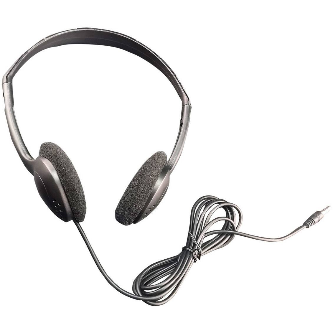 Alt View 2. HamiltonBuhl - ECONOMICAL HEADPHONES, 100 PK - Black.