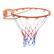 Alt View 5. VEVOR - Basketball Rim, Wall Door Mounted Basketball Hoop, Heavy Duty Q235 Basketball Flex Rim Goal Replacement with Net - Orange.