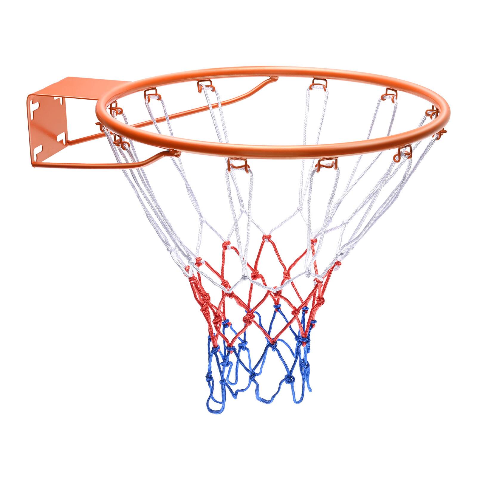 Alt View 5. VEVOR - Basketball Rim, Wall Door Mounted Basketball Hoop, Heavy Duty Q235 Basketball Flex Rim Goal Replacement with Net - Orange.