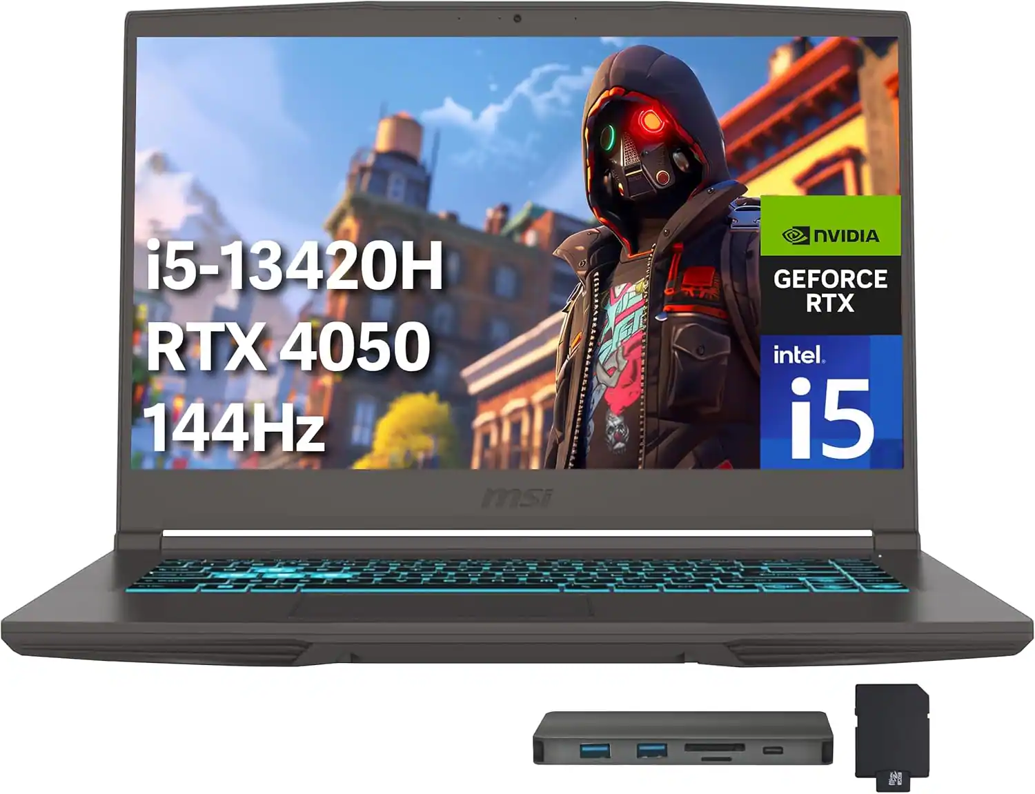 i5-13420H  
RTX 4050  
144Hz  
NVIDIA GEFORCE RTX  
intel i5  
msi