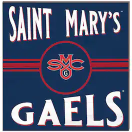 Jardine - Saint Mary's Gaels 10" x 10" Retro Team Sign - Navy