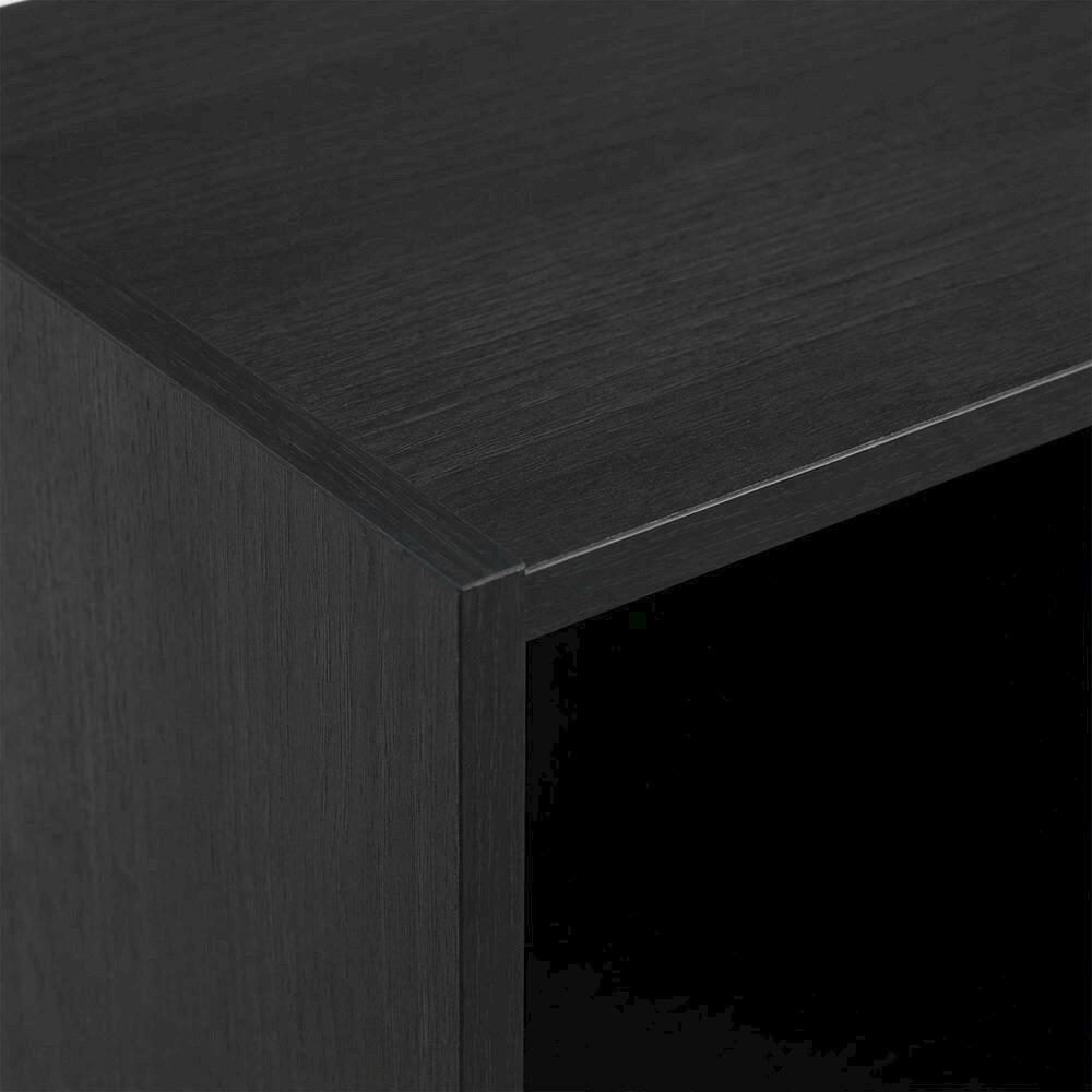 Alt View 1. FurniFact - Wood Bookcase with Multiple Shelves for Storage and Display - Blackwood.