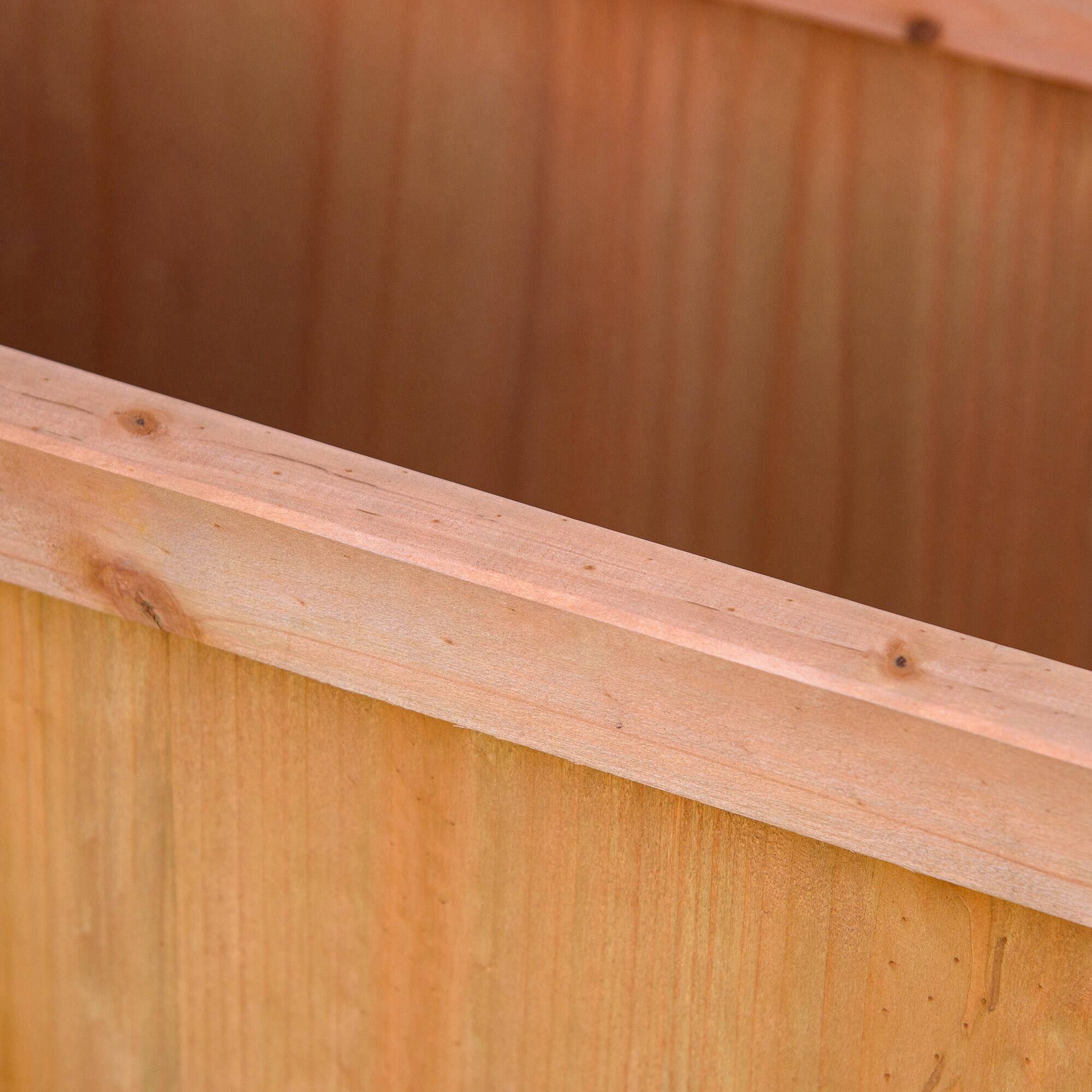 Alt View 8. Outsunny - Wooden Planter with Trellis, Raised Garden Bed to Grow Vegetables, Herbs, Flowers for Backyard - Brown.
