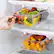 Left. Sorbus - Sorbus Pull Out Fridge Drawer, Attachable Deli Drawer, Clear Plastic Adjustable Refrigerator Storage Bin - Clear.