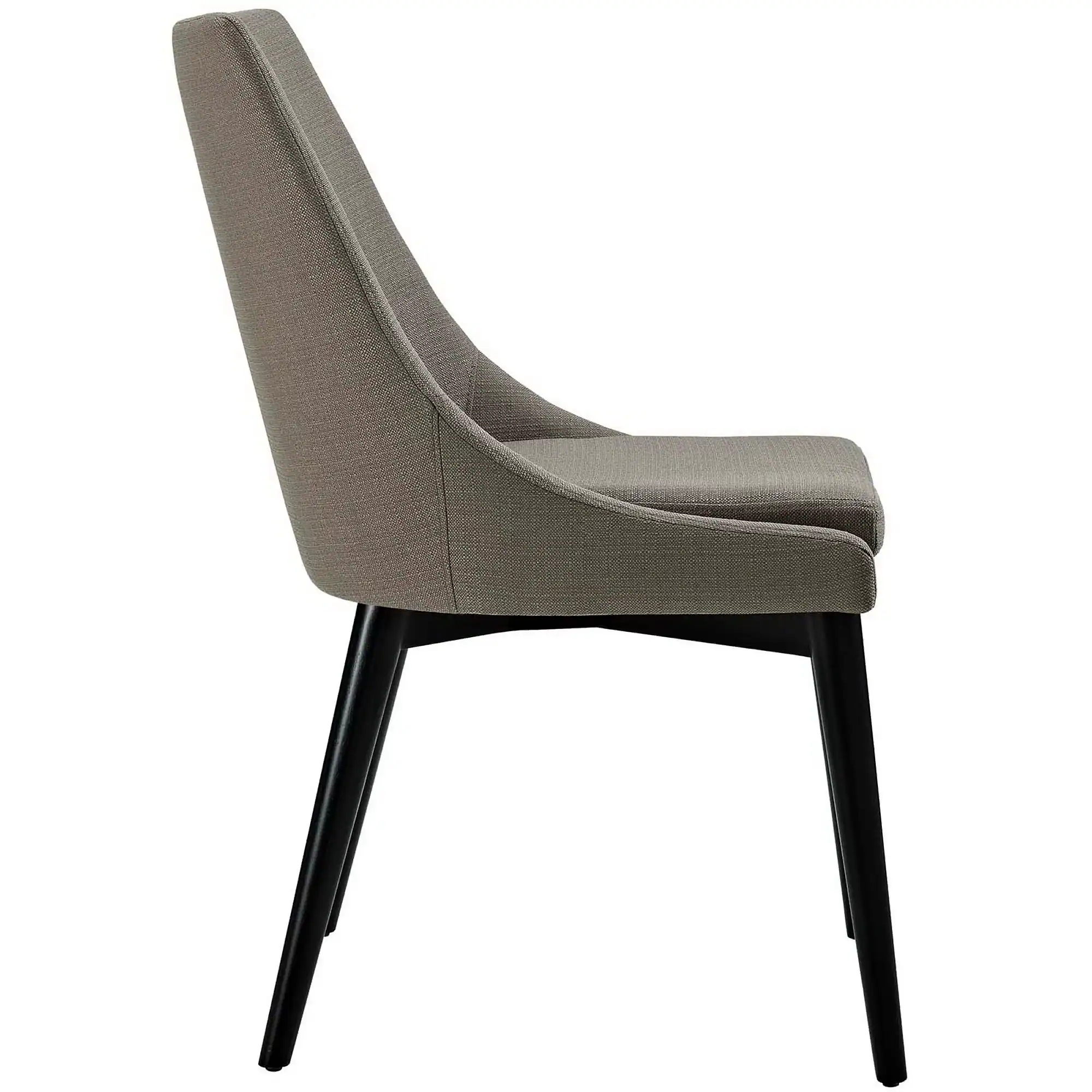 Left. Modway - Viscount Fabric Dining Chair by Modway - Granite.