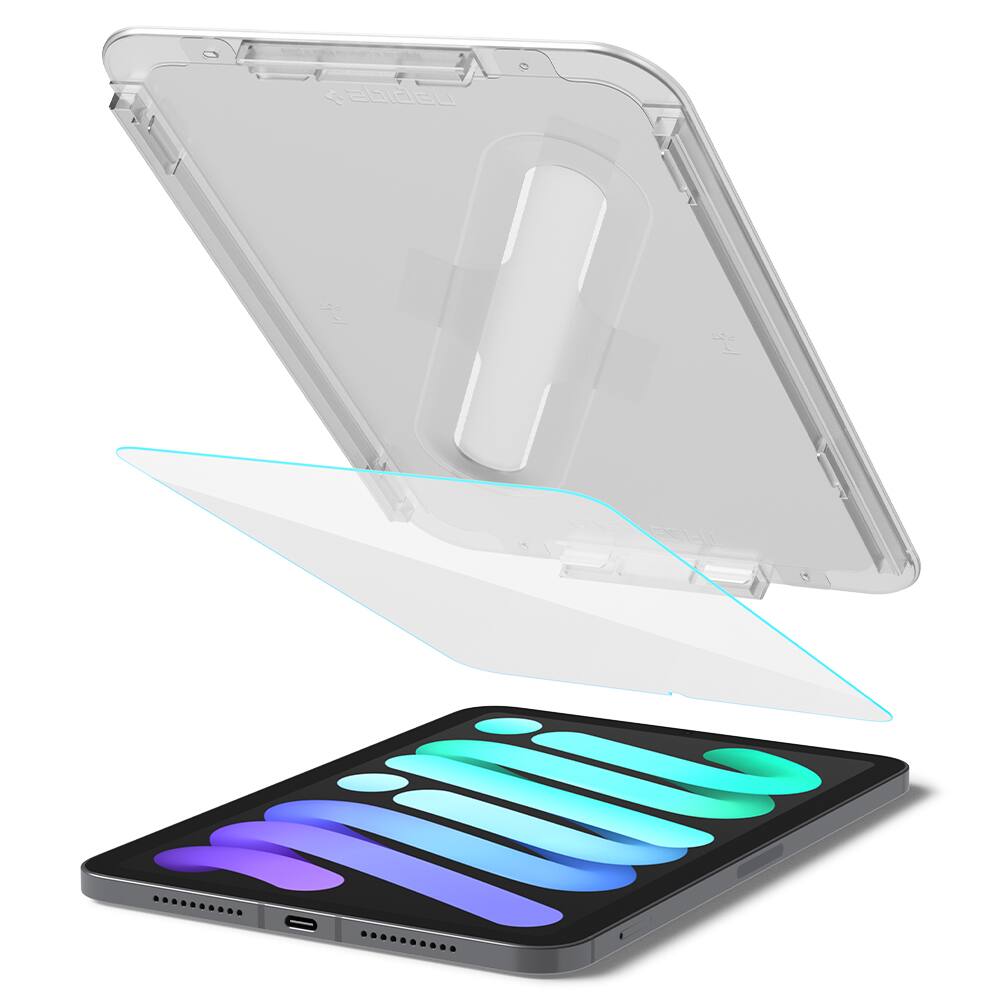 Alt View 3. Spigen - Spigen GLAS.tR EZ FIT iPad Mini Screen Protector - Clear.
