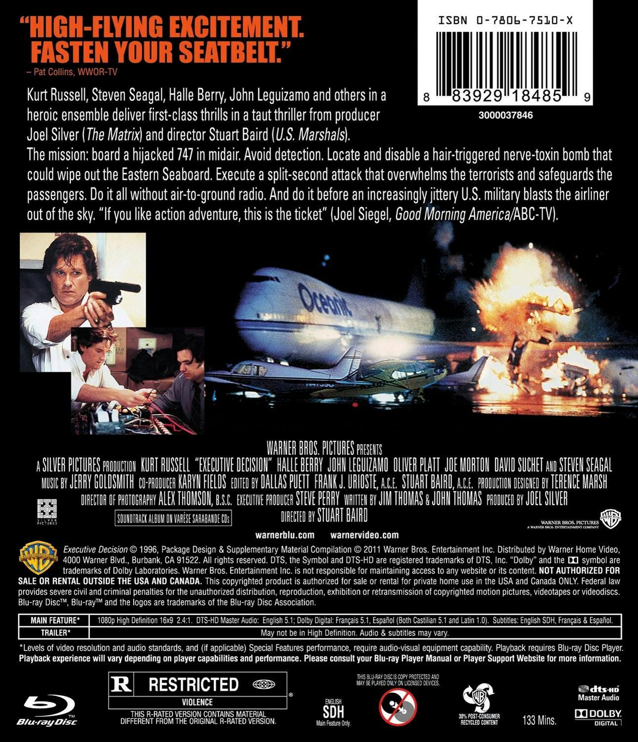 Back. Executive Decision [Blu-ray].