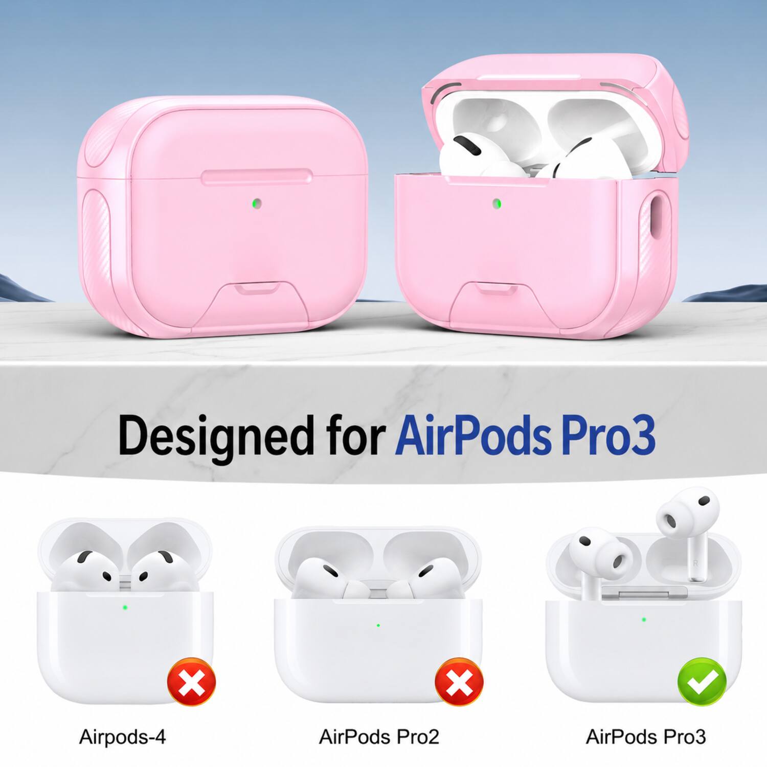 Designed for AirPods Pro3

X
X
AirPods-4
AirPods Pro2
AirPods Pro3