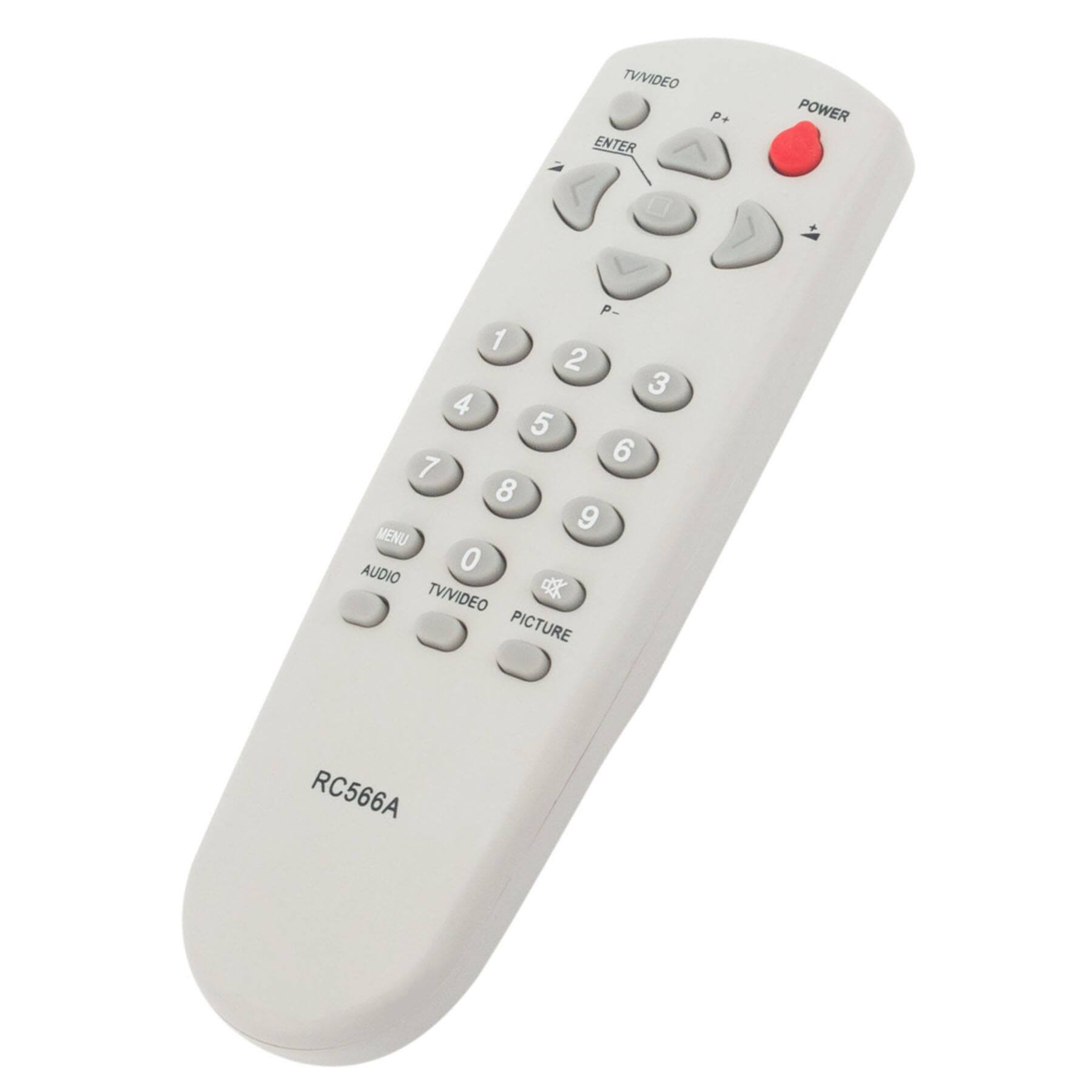 TV/VIDEO  
POWER  
ENTER  
P+  
P-  
AUDIO  
TV/VIDEO  
PICTURE  
MENU  
0 1 2 3 4 5 6 7 8 9  
RC566A