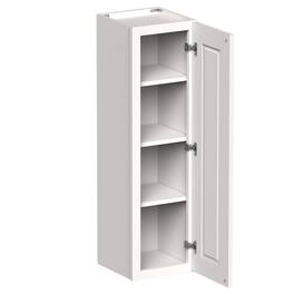 Boyel Living - 12-in W x 42-in H x 12-in D Shaker RTA Kitchen Wall Cabinet with Soft-Close - White Shaker