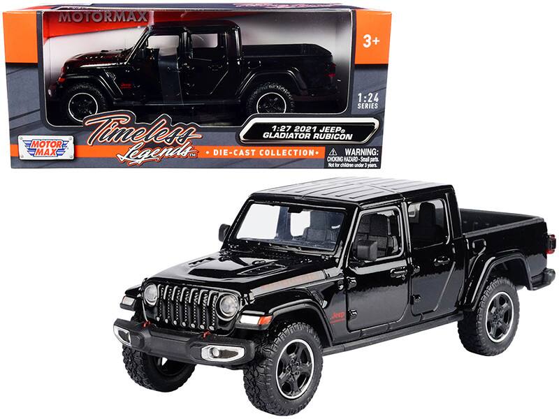 MOTORMAX 3+ Jeee 1:24 SERIES Timeless 1:27 2021 JEEP GLADIATOR RUBICON MOTOR MAX Legends TM DIE-CAST COLLECTION CHOKING HAZARD: Small parts. Not for children under 3 years. Jeep