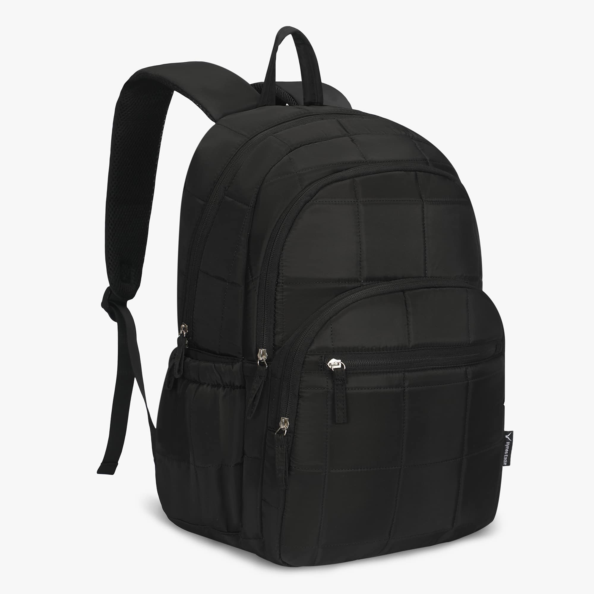 Hynes Eagle - Classic Panel Laptop Backpack - Black