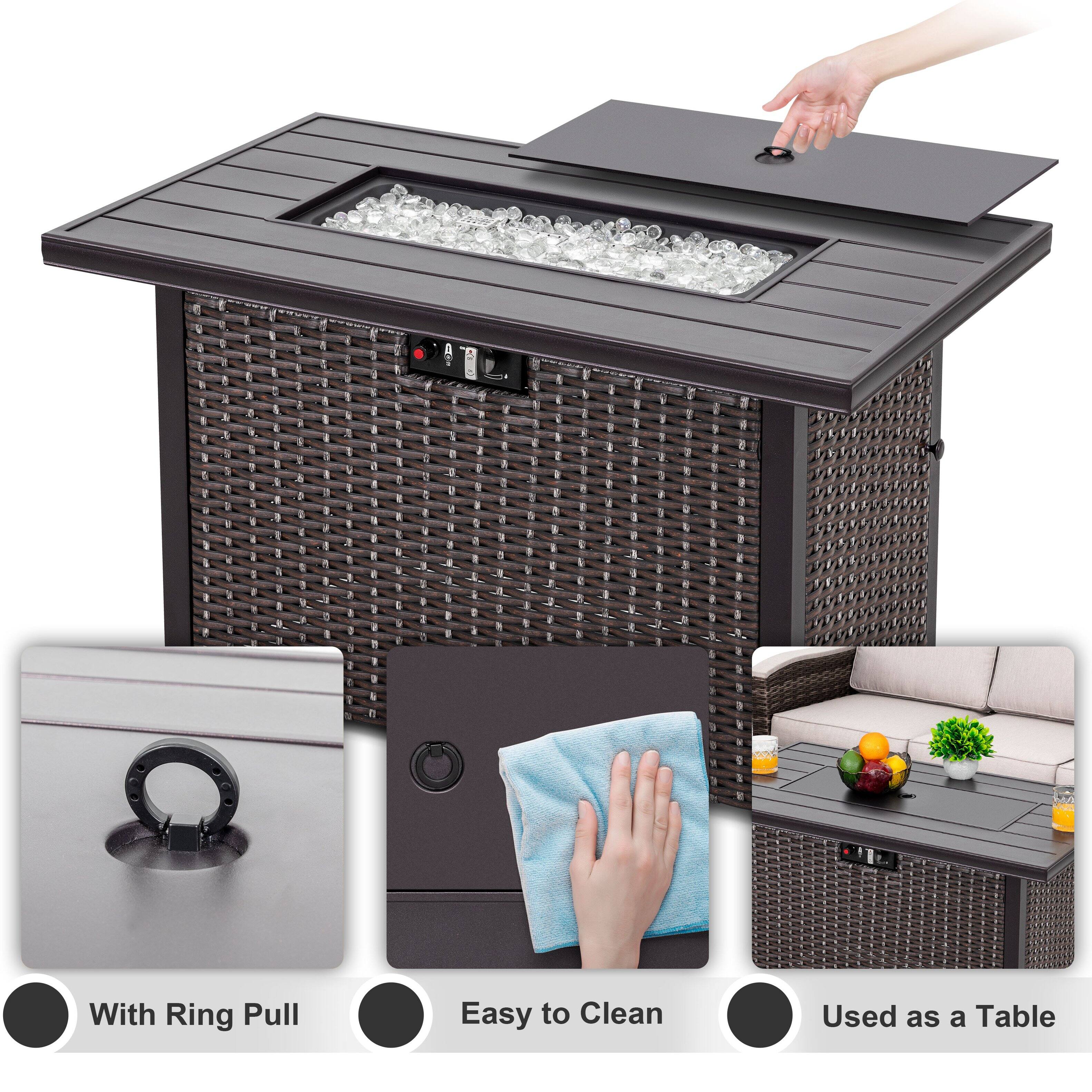 With Ring Pull  
Easy to Clean  
Used as a Table
