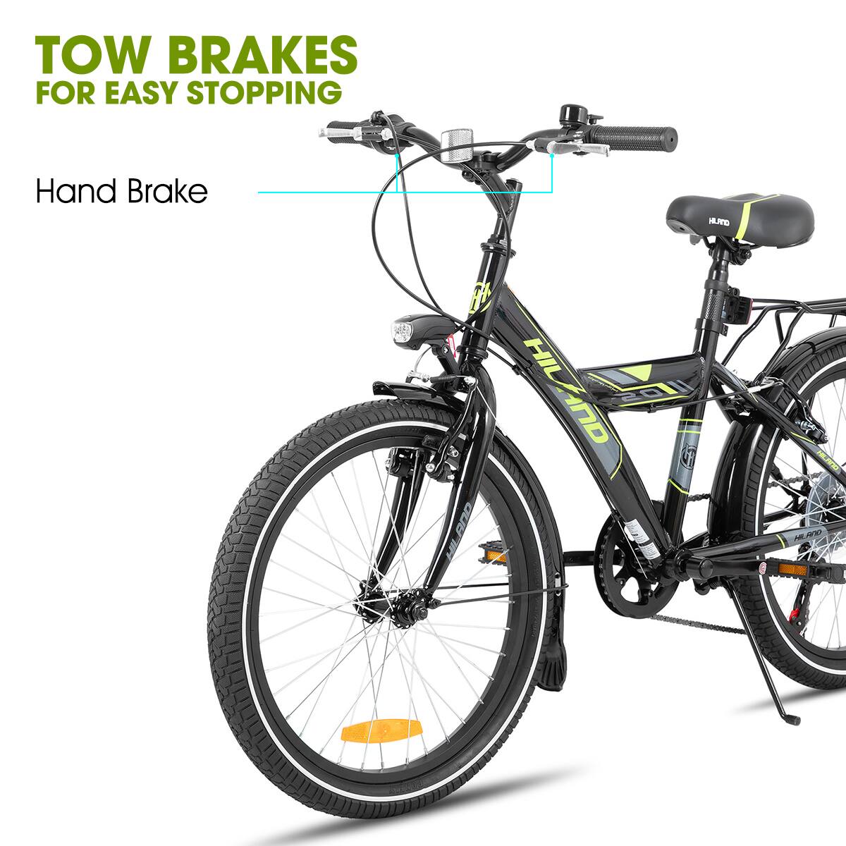 TOW BRAKES FOR EASY STOPPING  
Hand Brake