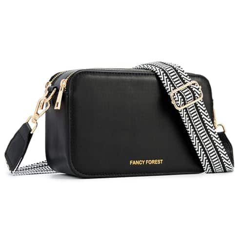 Vulpecula Spade - Trendy Purses For Women Crossbody Bag with Unique Camera Bag Style,Designer Small Hardshell Shoulder Bag/Handbags - Black