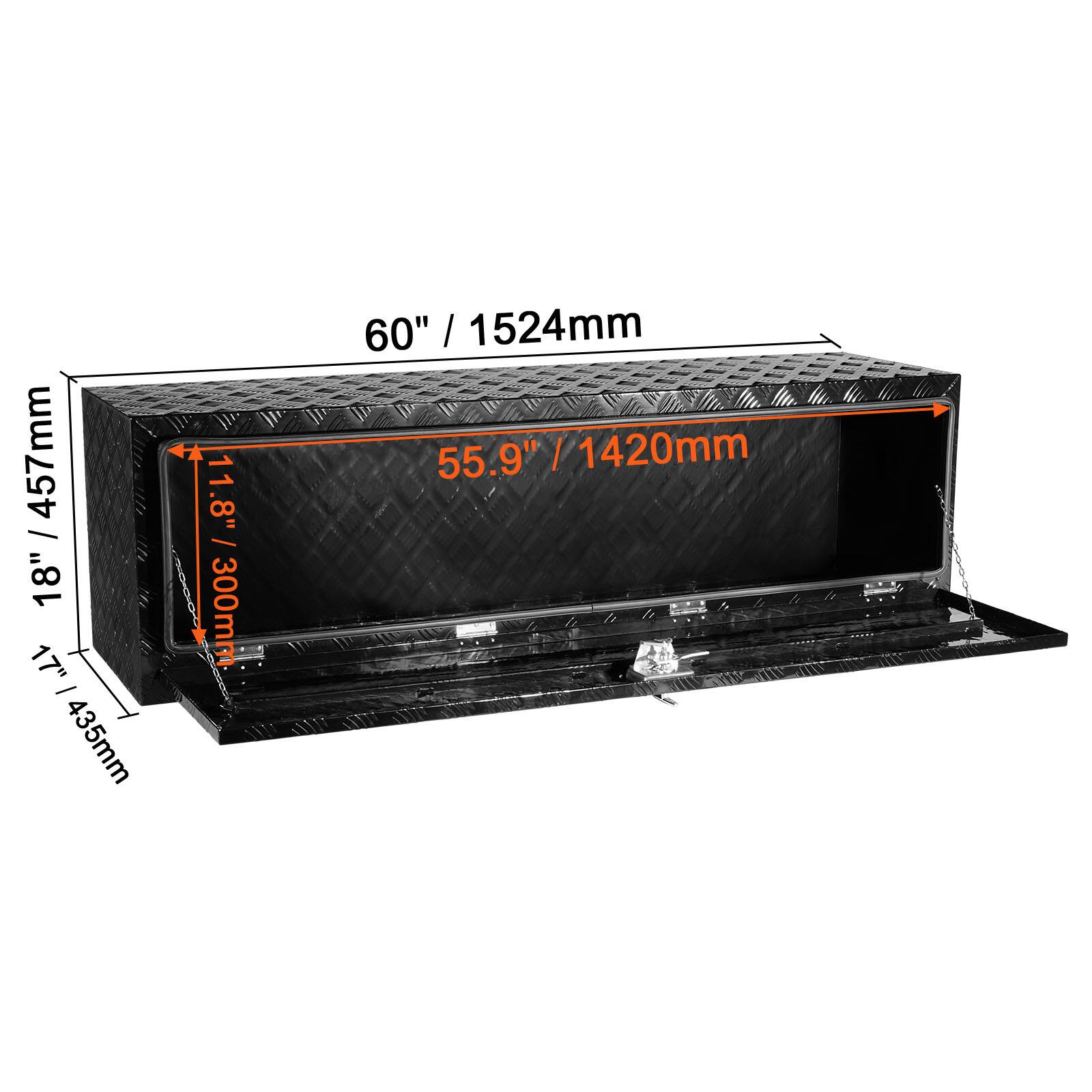 11.8" / 300mm, 17" / 435mm, 457mm, 60" / 1524mm, 55.9" / 1420mm