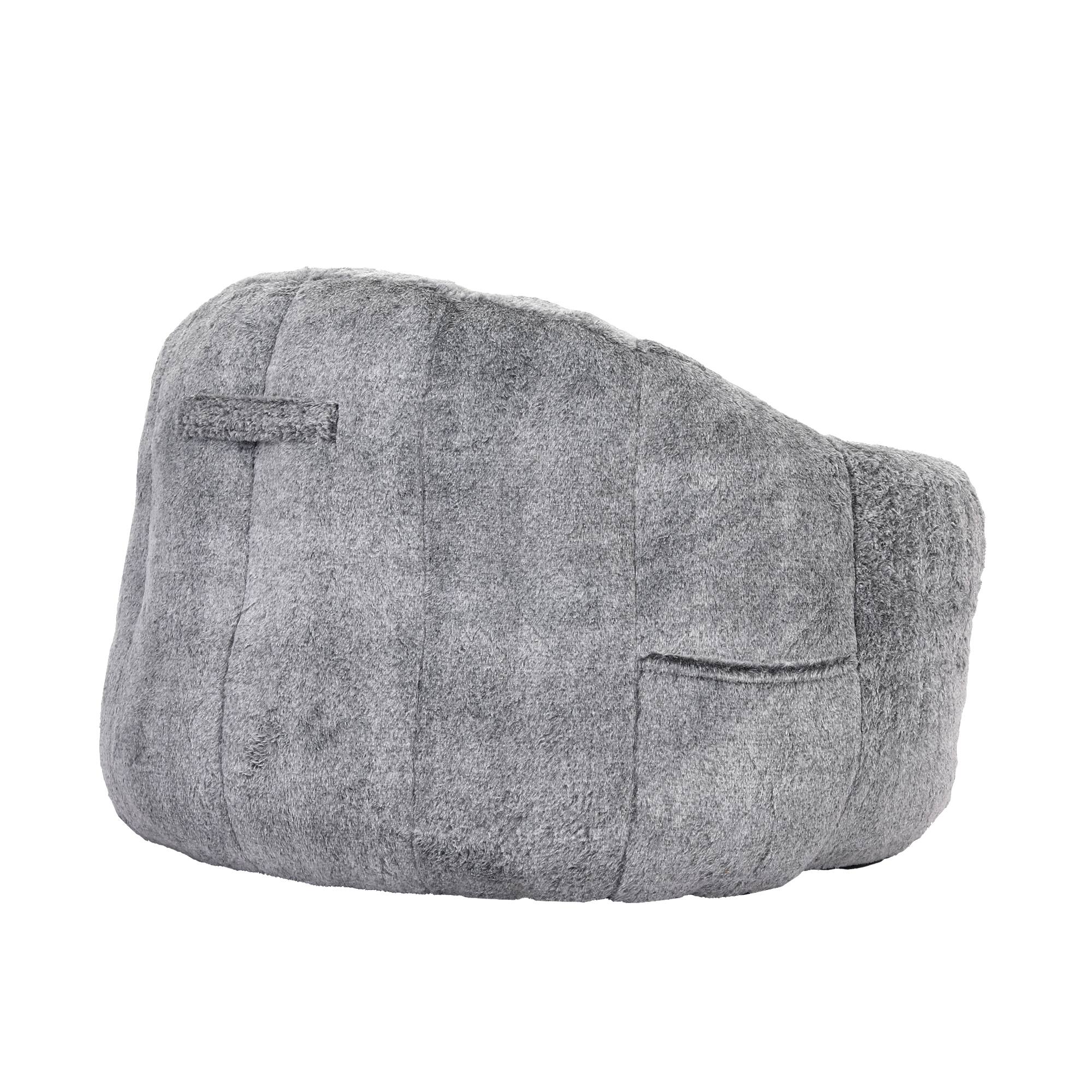 Alt View 8. GOODSILO - Bean Bag Sofa Chair with Armrests - Stuffed High-Density Foam, Lazy Comfy Chair for Adults & Kids - Dark Gray.