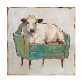 Trademark Fine Art - Ethan Harper 'Moo-ving In I' Canvas Art - Multicolor