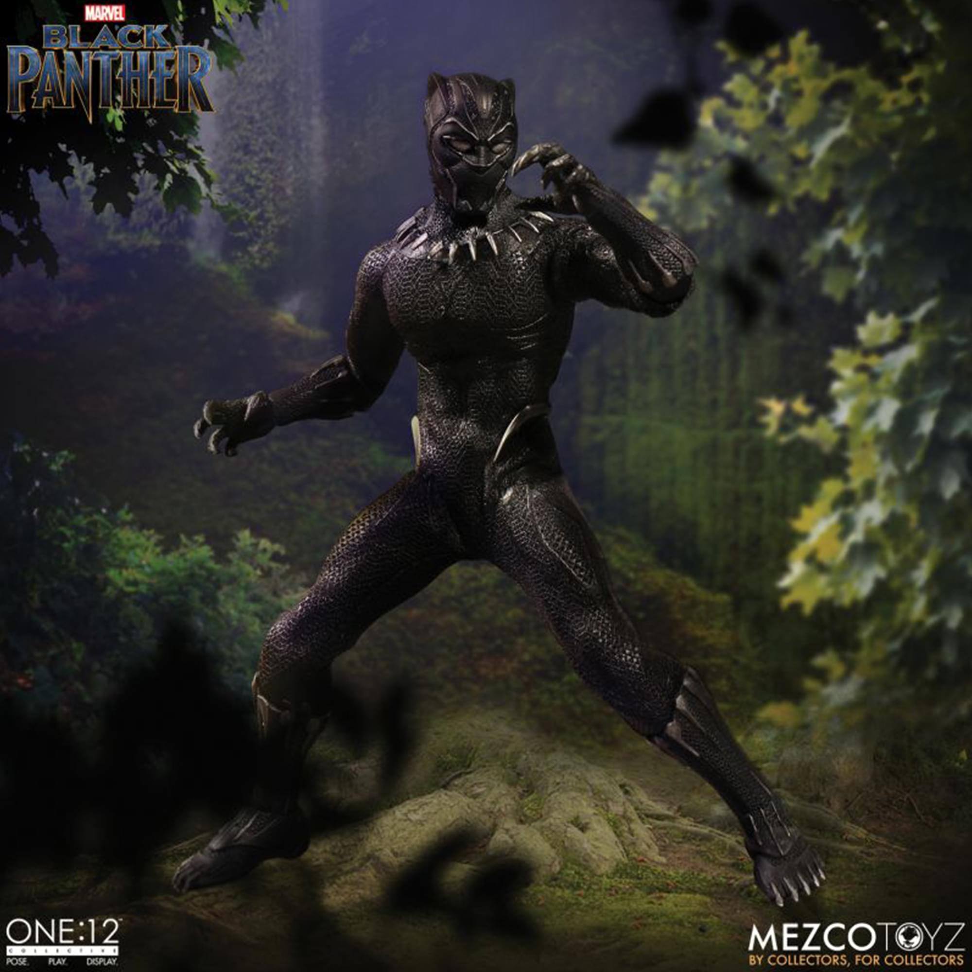 MARVEL BLACK PANTHER  
ONE:12  
POSE PLAY DISPLAY  
MEZCOTOYZ  
BY COLLECTORS, FOR COLLECTORS