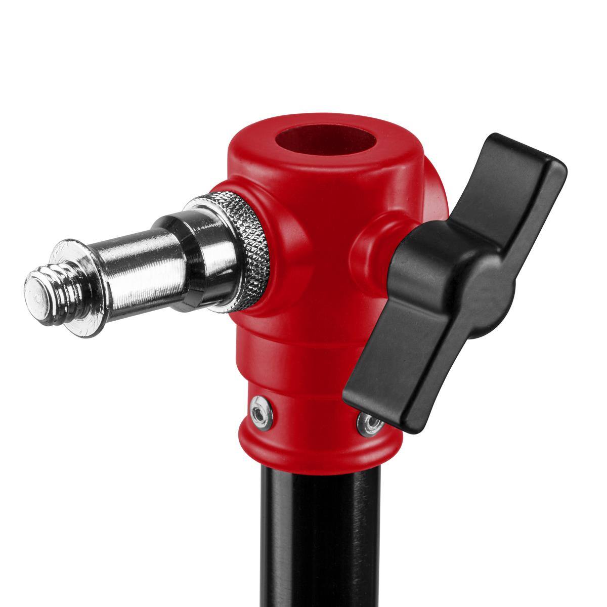 Alt View 9. Flashpoint - Flashpoint Pro Air-Cushioned Heavy-Duty Light Stand (Red, 9.5').