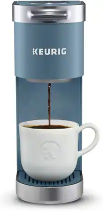 Keurig - Refurbished Excellent - K-Mini Plus Single Serve K-Cup Pod Coffee Maker (Evening Teal) - Blue