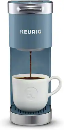 Front. Keurig - Keurig K-Mini Plus Single Serve K-Cup Pod Coffee Maker (Evening Teal) - Blue.