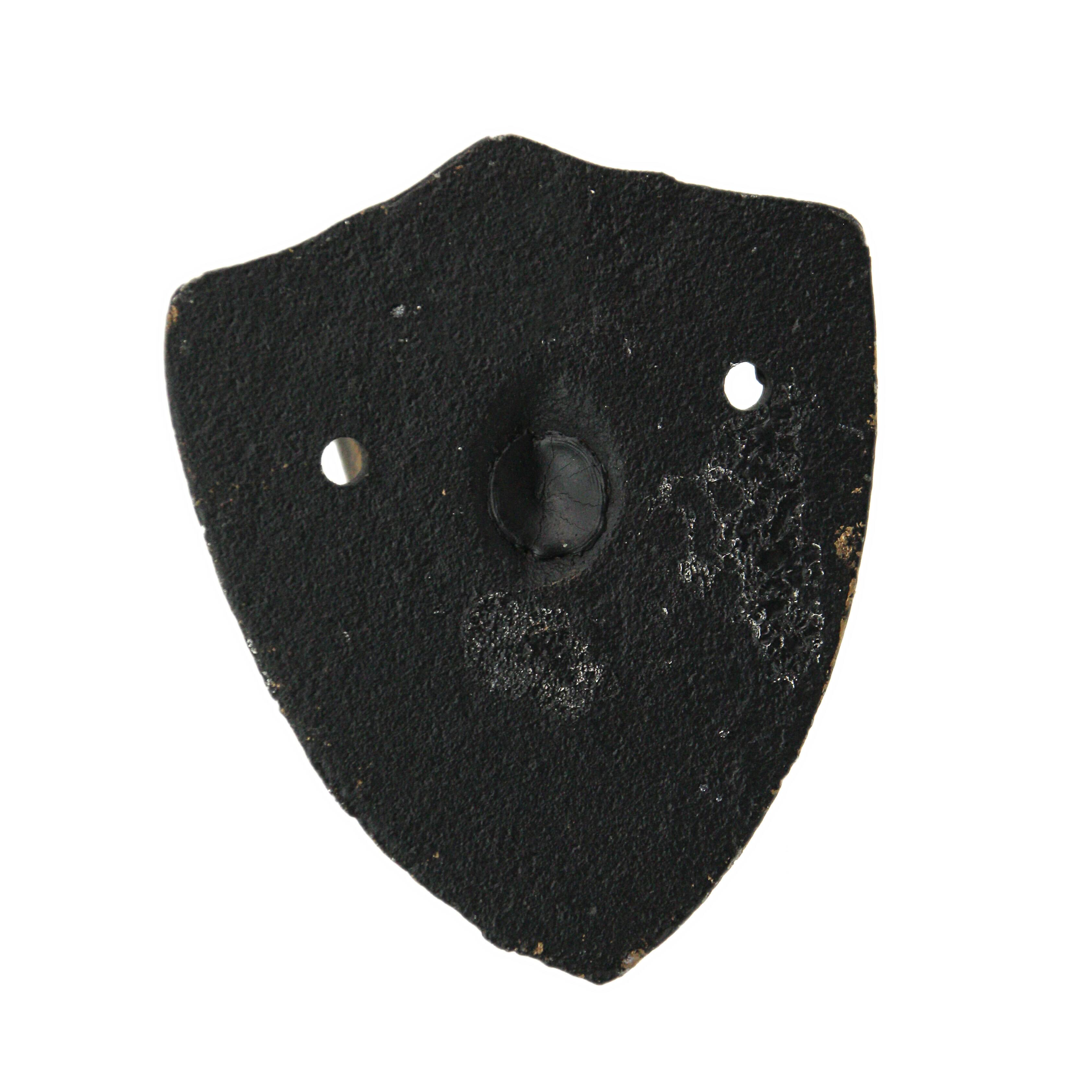 Alt View 8. Zeckos - Cast Iron Bronze Sword & Shield Decorative Wall Hooks Towel Hanging Set of 3 - Bronze.