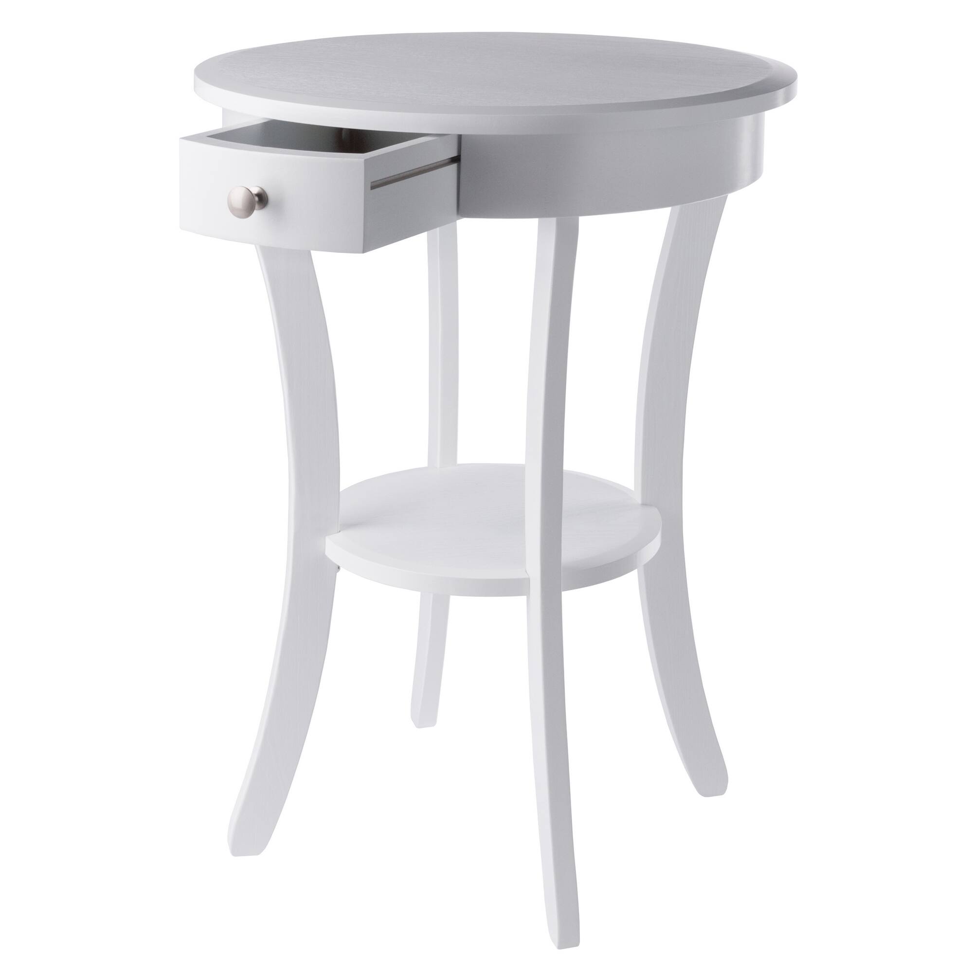 Alt View 5. Winsome Wood - Sasha Round Accent Table - White.