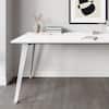 Front. Branch Furniture - Branch 60" Office Desk – Modern Design, Spacious Work Surface, Durable Build, Integrated Cable Management - White.