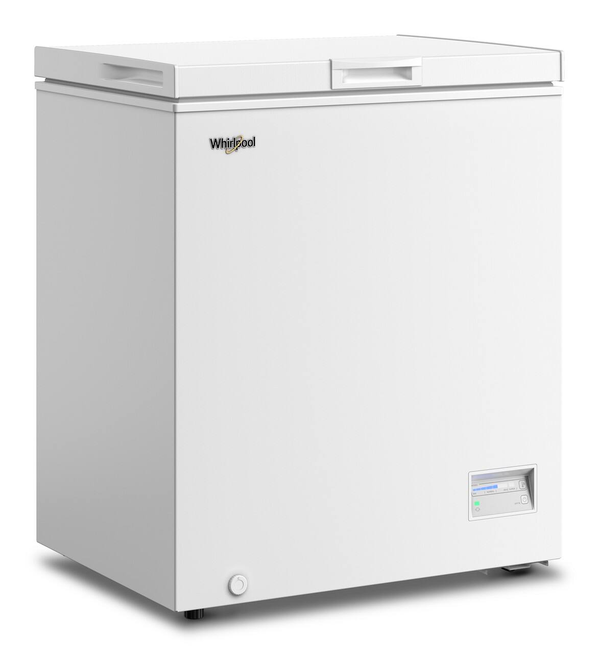 Angle. Whirlpool - Whirlpool 5 cu. ft. Chest Freezer with 1 Storage Basket - White.