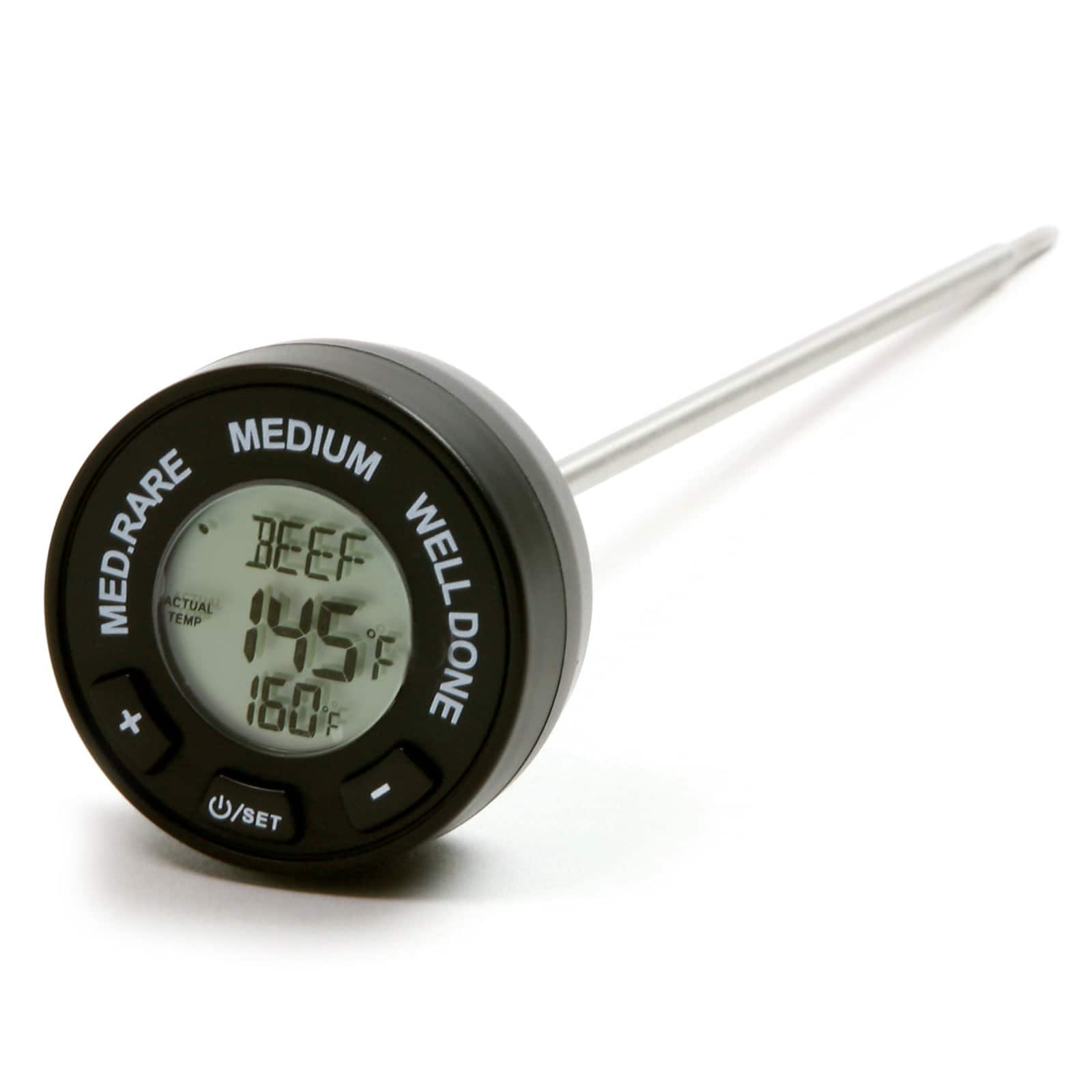 Norpro - BBQ Meat Thermometer with Digital Display - Silver
