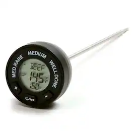 Norpro - BBQ Meat Thermometer with Digital Display - Silver