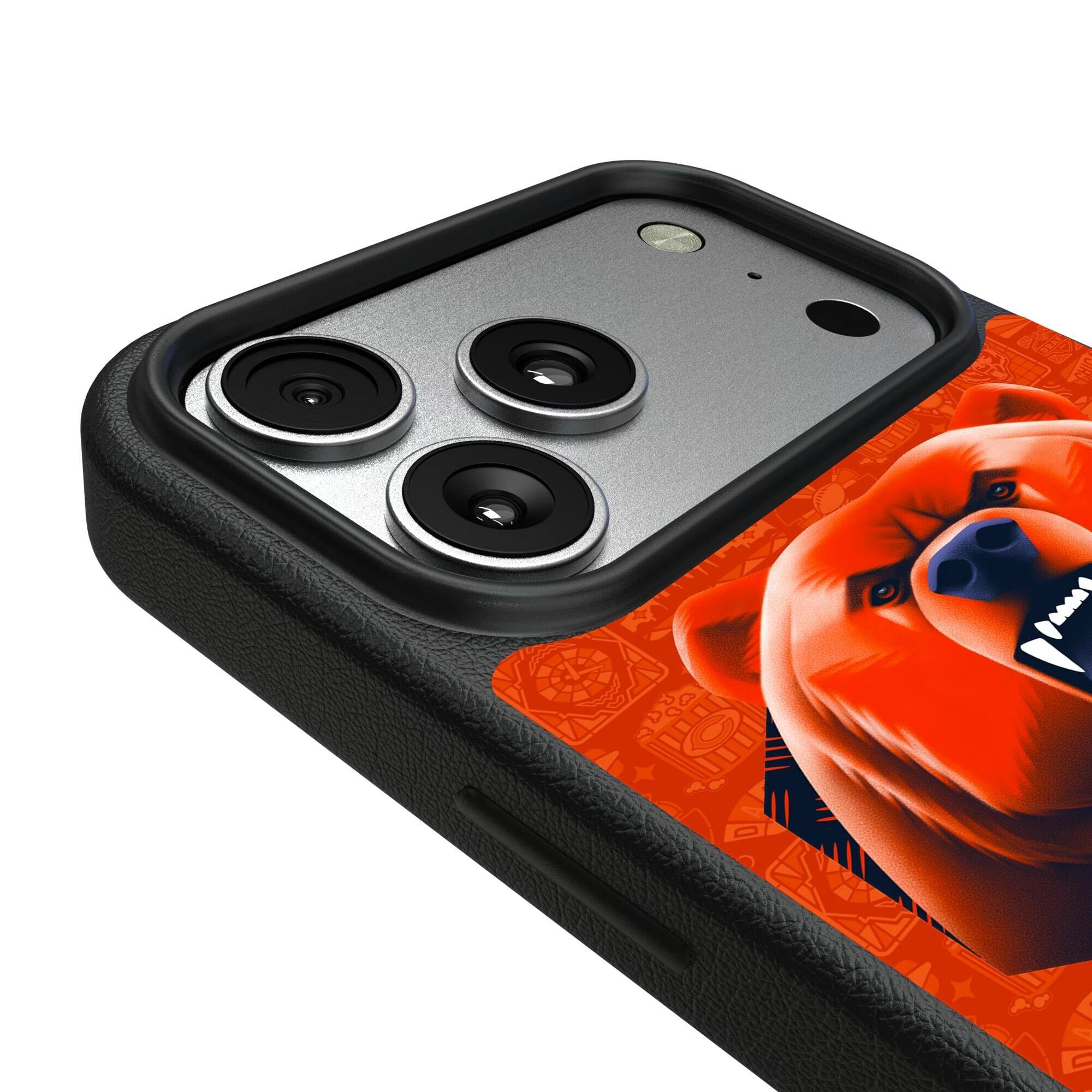 Alt View 2. Keyscaper - Chicago Bears iPhone Magnetic Bump Case - 16 - Black.