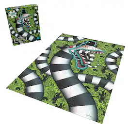USAoploy - Beetlejuice "Sandworm!" 1000 Piece Jigsaw Puzzle - Green