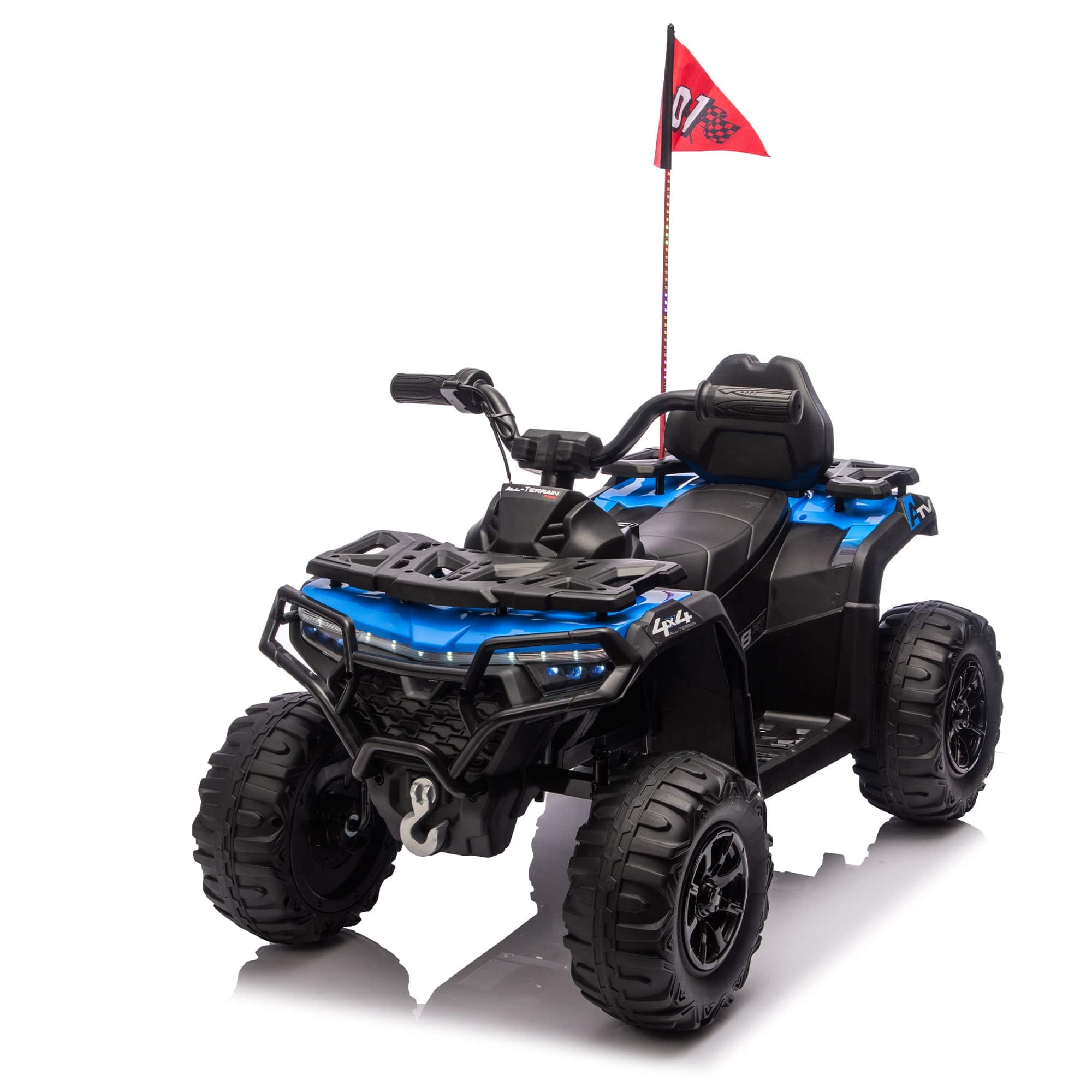 Boyel Living - 3+ 24V Kids Ride On UTV Twin 80W Motors - Blue