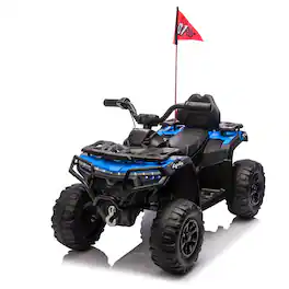 Boyel Living - 3+ 24V Kids Ride On UTV Twin 80W Motors - Blue
