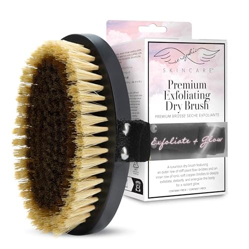 Vulpecula Spade - Seraphic Skincare Dry Brushing Body Brush for Smooth & Glowing Skin – Exfoliating Body Scrubber for Blood Circulation,