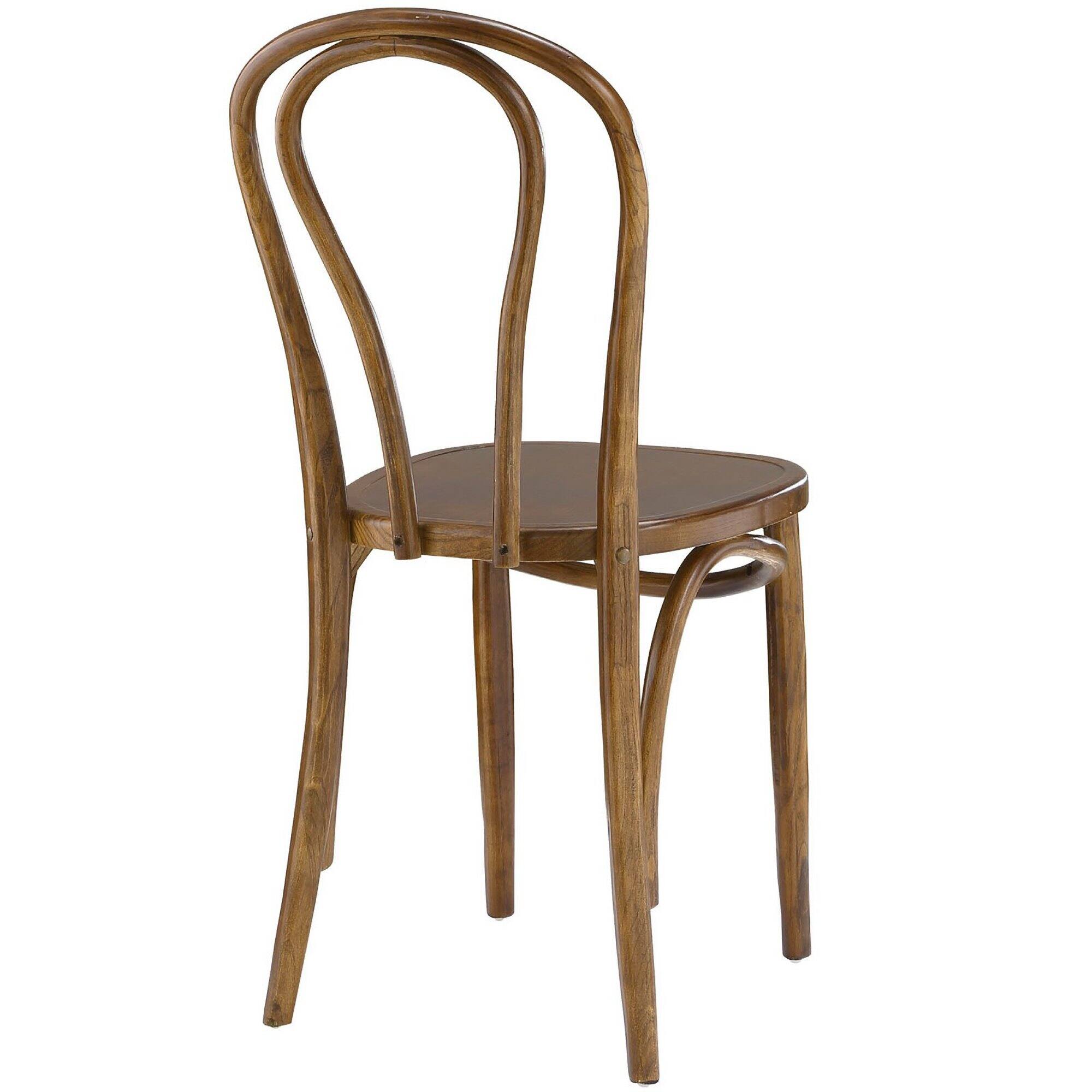Back. Modway - Eon Dining Side Chair by Modway - Walnut.
