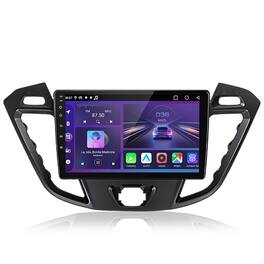 Junsun - 9 Inch 8 Core 6+128GB Android 15 carplay Car Stereo Radio For Ford Transit Custom 2012-2021 GPS Navi WIFI FM BT - Black
