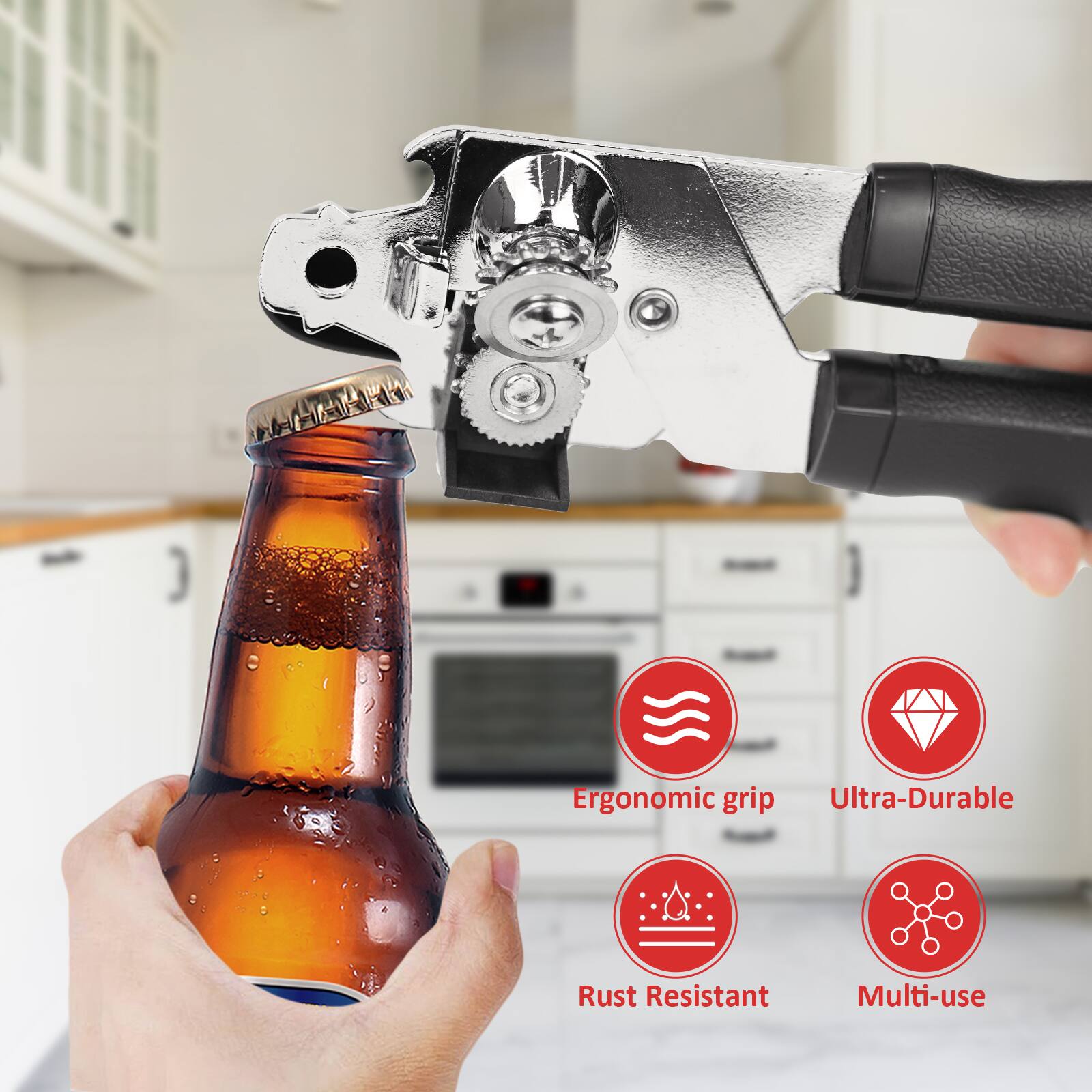 Ergonomic grip  
Ultra-Durable  
Rust Resistant  
Multi-use