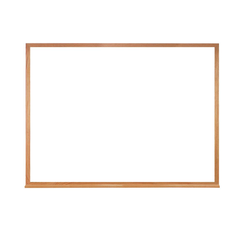 Angle. Ghent - Ghent Non-Magnetic Whiteboard with Wood Frame, 18"H x 24"W.