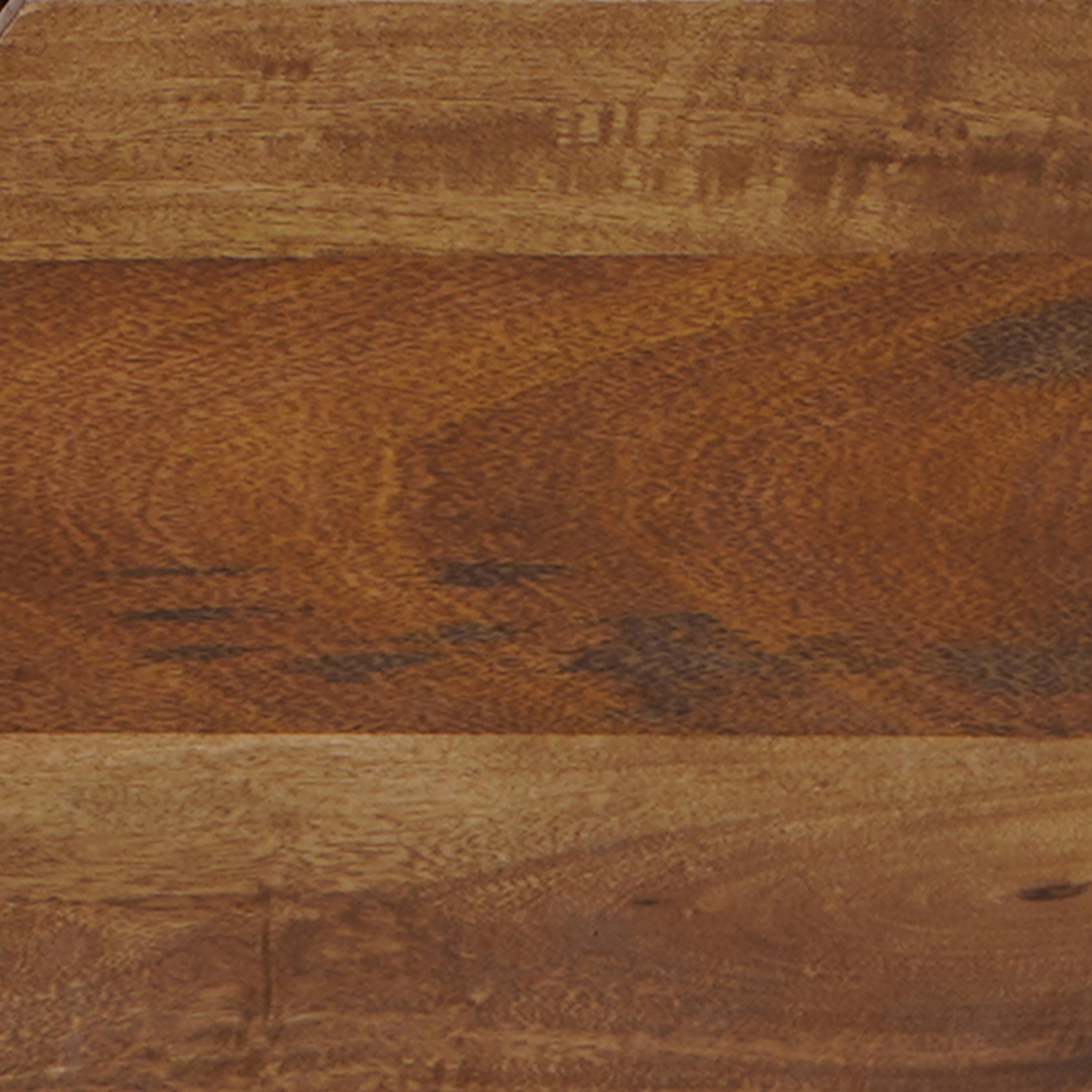 Alt View 9. Manhattan Lane - 36 Inch Handcrafted Modern Farmhouse Coffee Table, Geometric Angled Square, 1 Drawer - Brown.