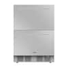 Front. Koolmore - 24 in. Built-in Two-Drawer Outdoor Built-In Refrigerator in Stainless-Steel (KM-OKS-RD2) - Black and Silver.