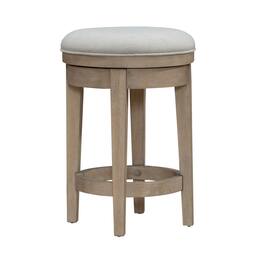 Liberty Furniture Industries - Brentwood Upholstered Swivel Console Stool - Sandstone