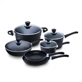 Scanpan - Classic Induction 10 Piece Cookware Set - Black